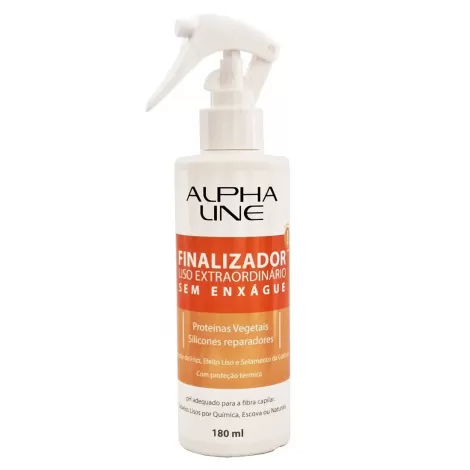 Finalizador Capilar Alpha Line Liso Extraordinário 180ml antifrizz protetor-termico