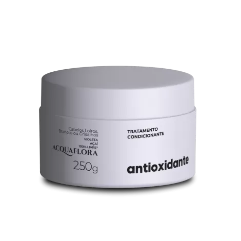 Tratamento Condicionante Acquaflora Antioxidante 250g – Hidratação Profunda, Proteção Antioxidante, Livre de Crueldade