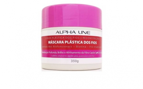 Alpha Line Plástica dos Fios Máscara Capilar 350g hidratante restauradora