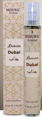 Misuric Perfume Luxuosa Dubai 32ml fragrância oriental sofisticada compartilhavel