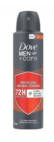 Desodorante Antitranspirante Dove Men+Care Antibacteriano 72h 150ml protetor hidratante