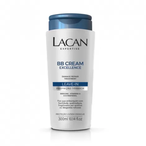 Leave-In BB Cream Lacan 300ml protetor térmico antifrizz