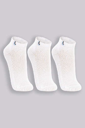 Meia Lupo Curta Masculina M conforto respirabilidade kit 3 pares cor branca