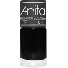 Esmalte Anita Glitter Preto Fosco 10ml moderno duradouro